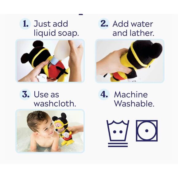 DISNEY Mickey Mouse Bath Sponge - Picture 4 of 5